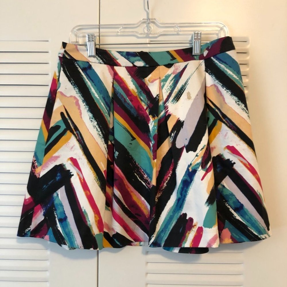 High-Waisted, Pleated, Business-Professional Skirt, Size 10